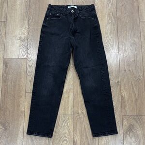 Zara Women's Black Boyfriend Jeans